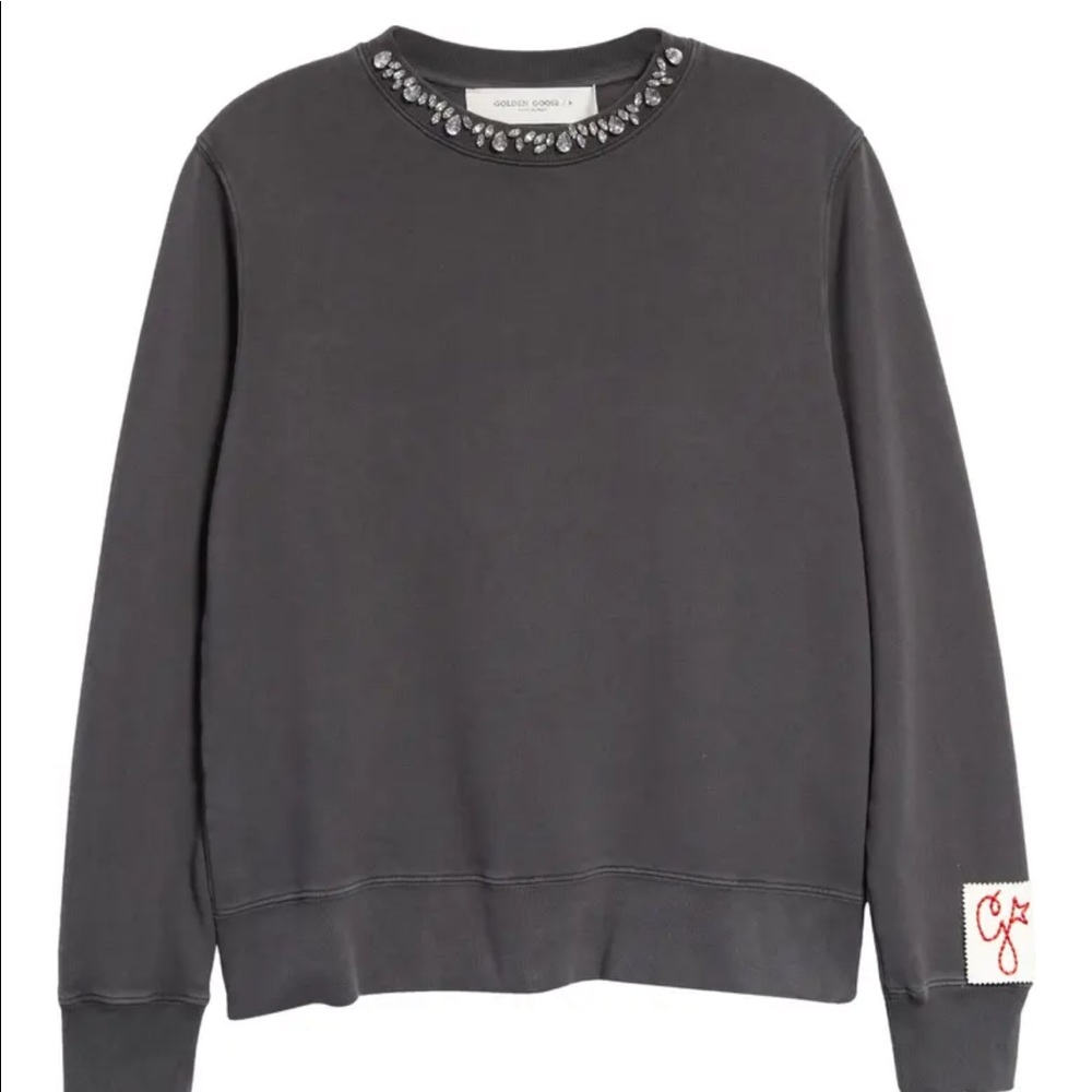 Golden Goose crystal embellishment cotton sweatshirt